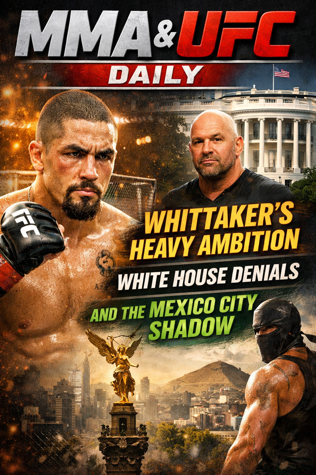 MMA & UFC Daily: Whittaker’s Heavy Ambition, White House Denials, and the Mexico City Shadow